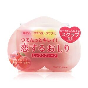 Pelican Soap Booty Butt & Hip Dip Peach Scented Body Wash Soap Bar Scrub